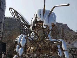 不銹鋼昆蟲雕塑